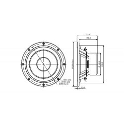 SB29NRX75-8ohm  10" woofer, 75mm VC
