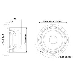 10F/4424G00 Discovery 4" fuldtone - 4&Omega;