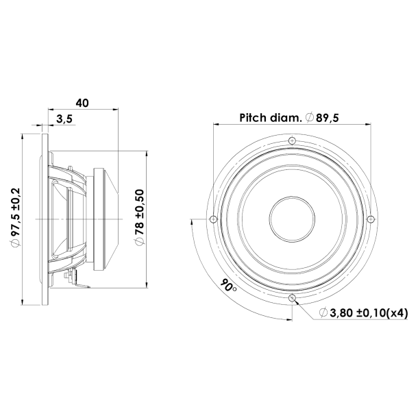10F/4424G00 Discovery 4" fuldtone - 4&Omega;