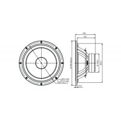 SB34NRX75-16ohm 12" woofer, 75mm VC