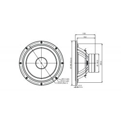 SB34NRXL75-8ohm  12" woofer, large motor