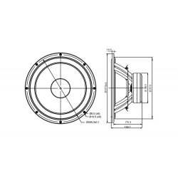 SB42FHCL75-6ohm  15" woofer, 75mm VC