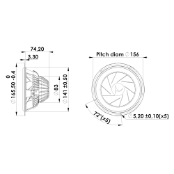 GOLD SERIES 16 cm Midwoofer 4 ohm, Sliced Sandwich Cone, Neo Magnet