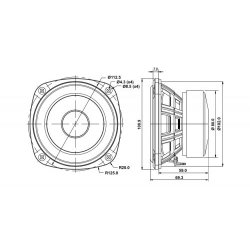 SB12PAC25-4ohm  4" midwoofer, 25mm VC
