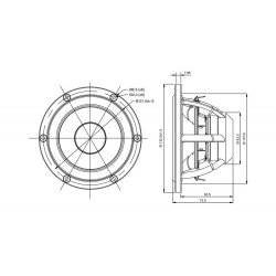 Satori 5"MR13PNW-4 midrange, white cone