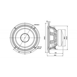 SB13PFCR25-4ohm  5" midwoofer, 25mm VC