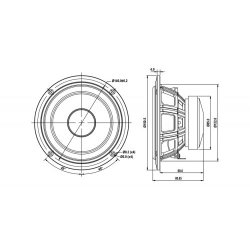 SB13PFCR25-8ohm  5" midwoofer, 25mm VC