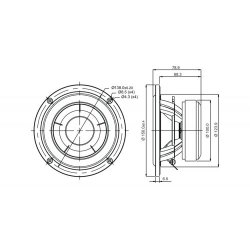 SB15CAC30-4 5" mid/woofer, 30mm VC