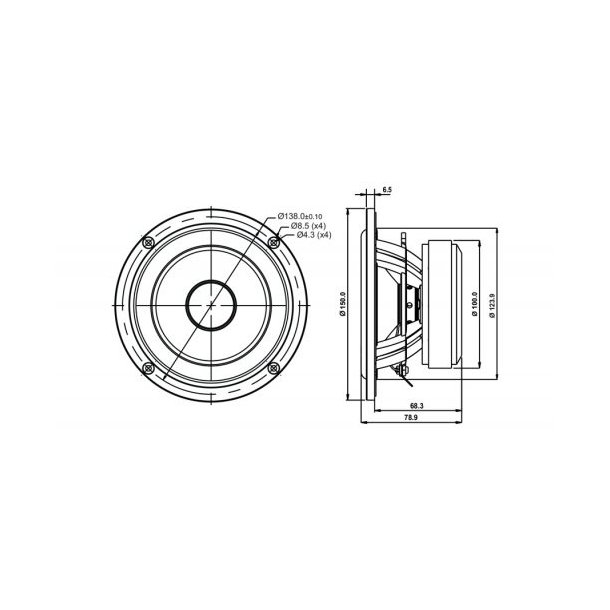 SB15NRX2C30-4  5" mid/woofer, 30mm VC