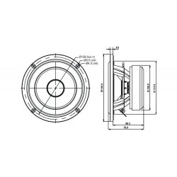 SB15NRX2C30-8, 5" mid/woofer, 30mm VC