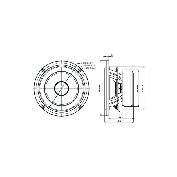 SB15NRX2C30-8, 5" mid/woofer, 30mm VC