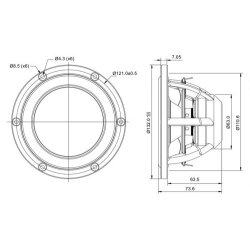 Satori 5" MW13TX-8 midwoofer