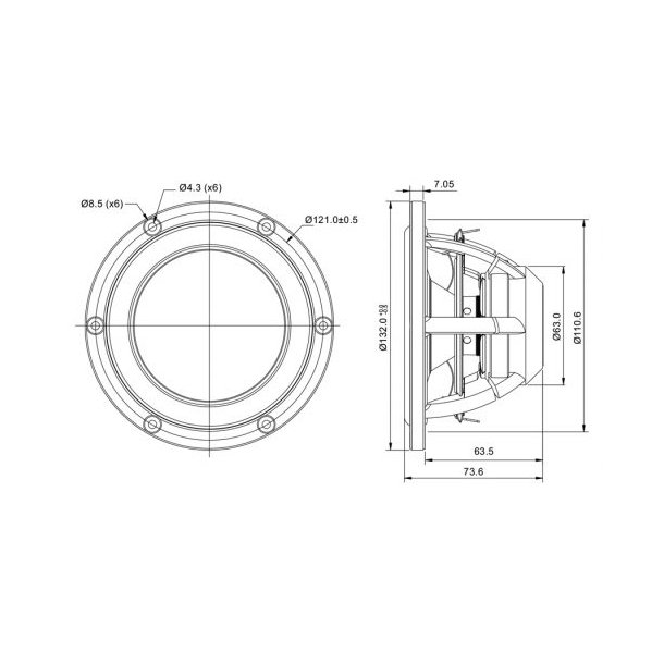 Satori 5" MW13TX-8 midwoofer