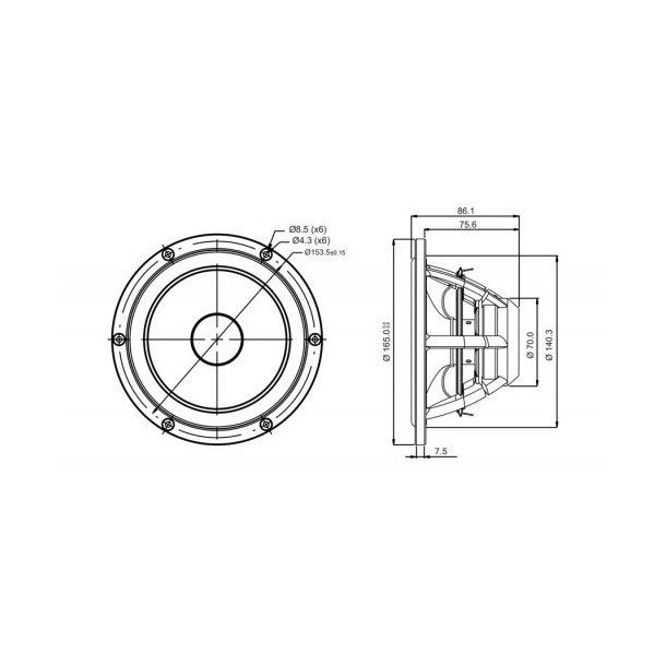 Satori 6,5" MR16P-8 midrange