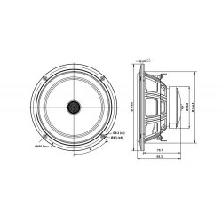 SB16PFCR25-4ohm  Coax 6"