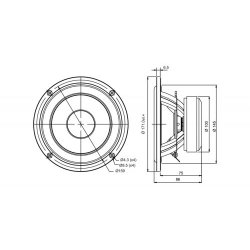 SB17CRC35-8, 6" mid/woofer, 35mm VC