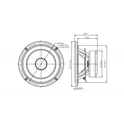 SB17MFC35-8, 6" mid/woofer, 35mm VC