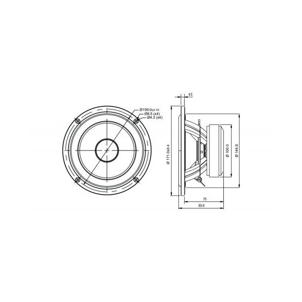 SB17NRX2C35-8, 6&#148; upgraded NRX, paper cone 35mm VC