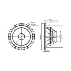 Satori 6,5"  MW16P-4 midwoofer