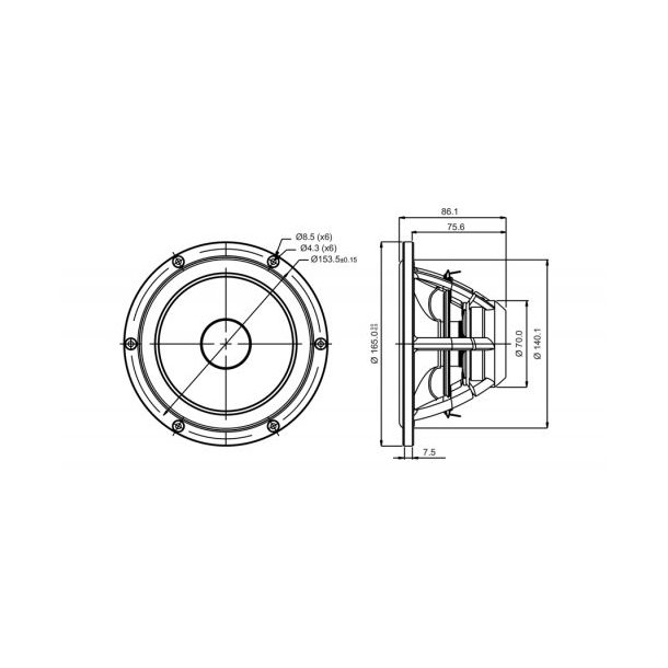 Satori 6,5"  MW16P-4 midwoofer