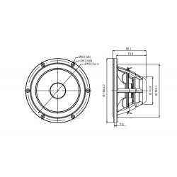 Satori 6,5" MW16PNW-8 midrwoofer - white cone