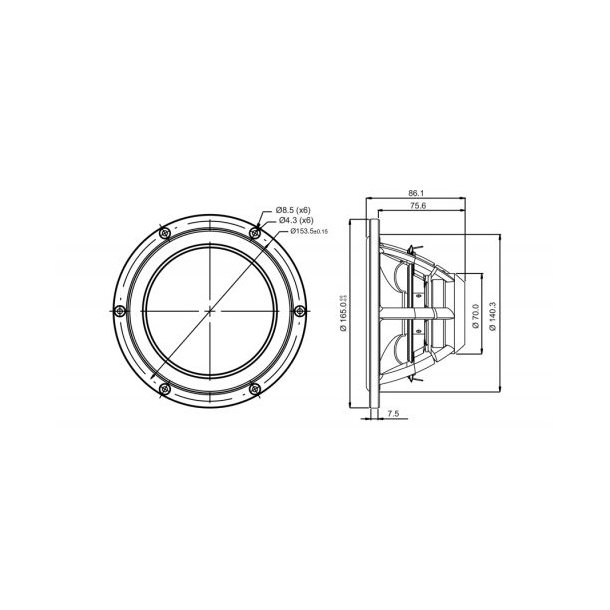 Satori 6,5"  MW16TX-4 midwoofer
