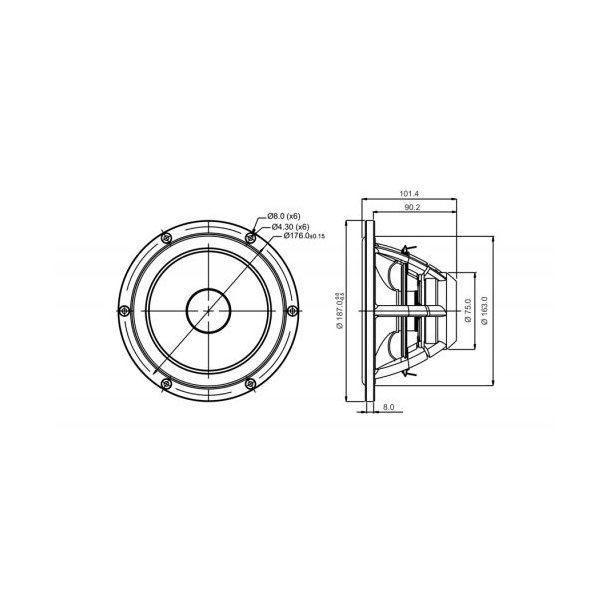 Satori 7,5" MW19P-8 midwoofer