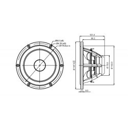 Satori 7,5" MW19PNW-8 midwoofer - bia?y