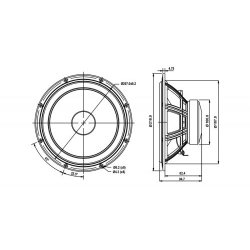 SB20PFCR30-4ohm  8" midwoofer, 30mm VC