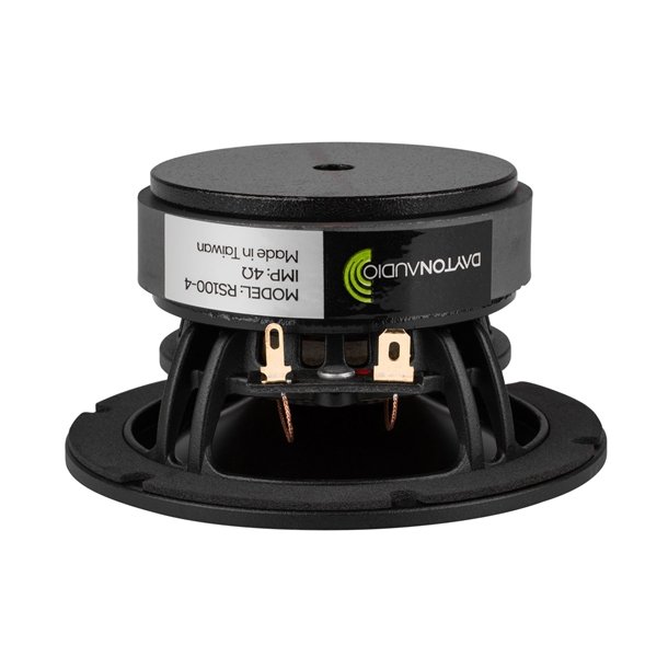 Dayton Audio RS100S-8 4" Reference Shielded Full-Rang. Black alu. cone