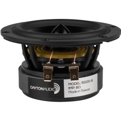 Dayton Audio RS100-8 4" Reference Full-Range Driver 8 Ohm. Black alu. cone