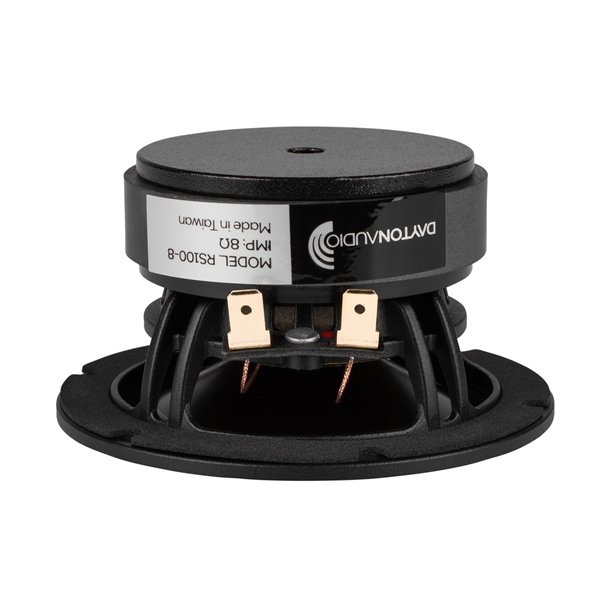 Dayton Audio RS100-8 4" Reference Full-Range Driver 8 Ohm. Black alu. cone