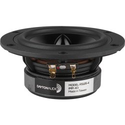 Dayton Audio RS125-4 5" Reference Woofer 4 Ohm. Black alu. cone