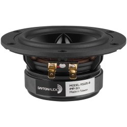 Dayton Audio RS125-8 5" Reference Woofer 8 Ohm. Black alu. cone