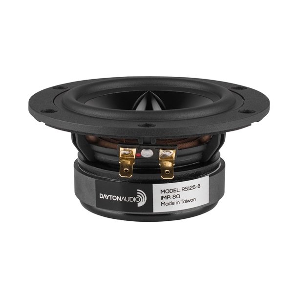 Dayton Audio RS125-8 5" Reference Woofer 8 Ohm. Black alu. cone