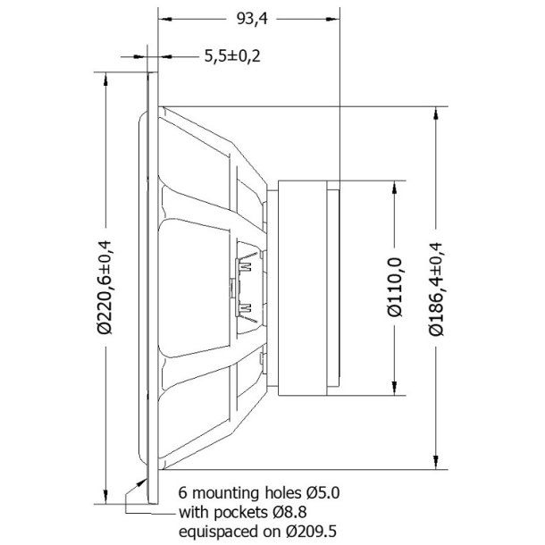 Seas E0077-08 W22NX001 - Excel woofer pair