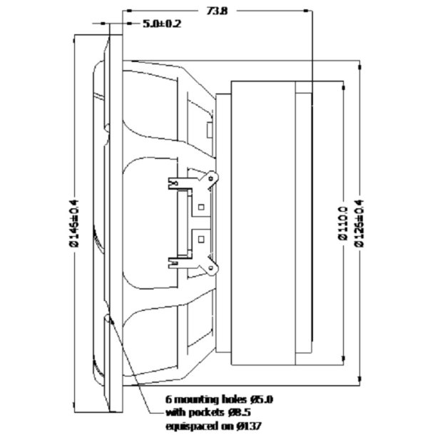 Seas E0073-08 W16NX003 - Excel woofer pair