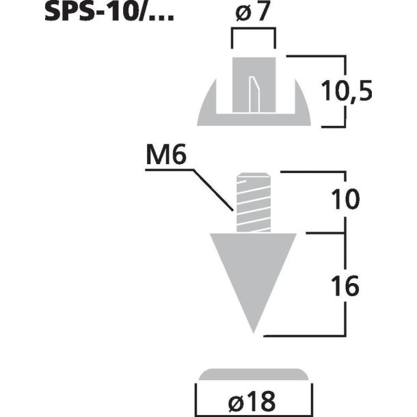 Spike SPS-10/SC  4 stk.