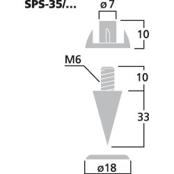 Spike SPS-35/SC  4 stk 