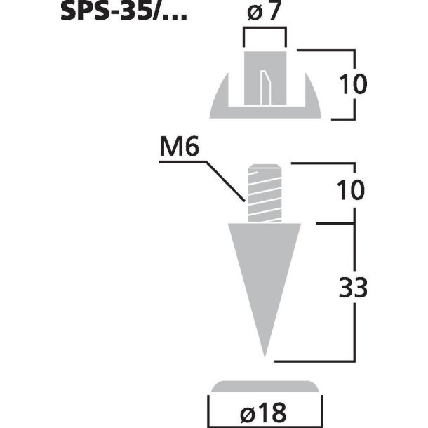 Spike SPS-35/SC  4 stk 