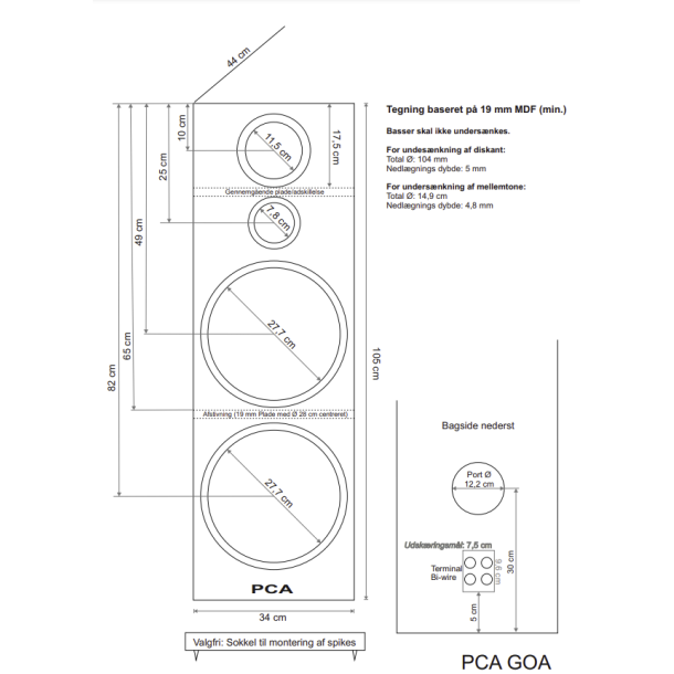 PCA GOA Stereos�t/Kit
