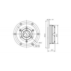 Satori TW29BN Beryllium tweeter, silver - Neo magnet