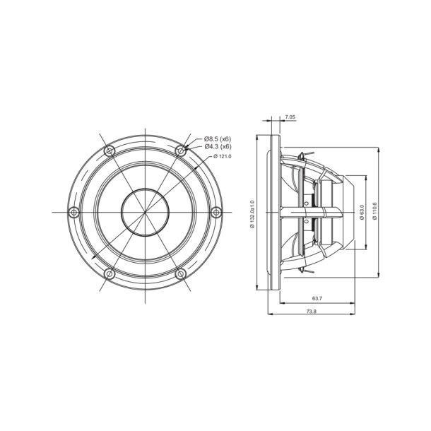 Satori MW13P-8 - Midwoofer