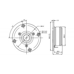 SB21RDC-C000-4, 21mm Patented Ring Dome