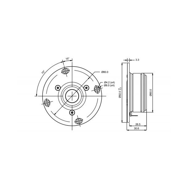 SB21RDC-C000-4, 21mm Patented Ring Dome