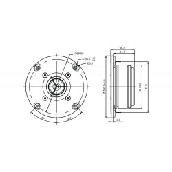 SB26CDC-C000-4ohm  Tweeter, Ceramic Dome