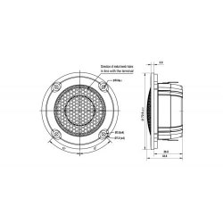 SB29BNC-C000-4ohm Beryllium tweeter