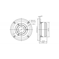 SB29RDAC-C000-4, 29mm ring dome chmbr, Alu Fc