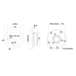 D2604/830000 Discovery Diskant - 4&Omega;