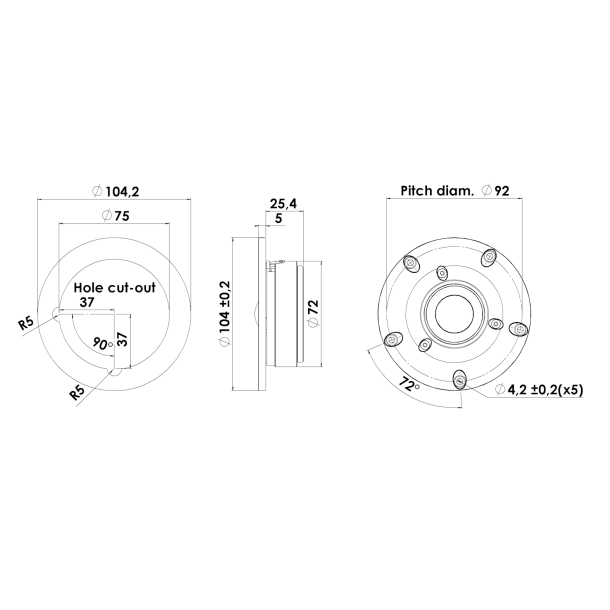 D2604/830000 Discovery Diskant - 4&Omega;